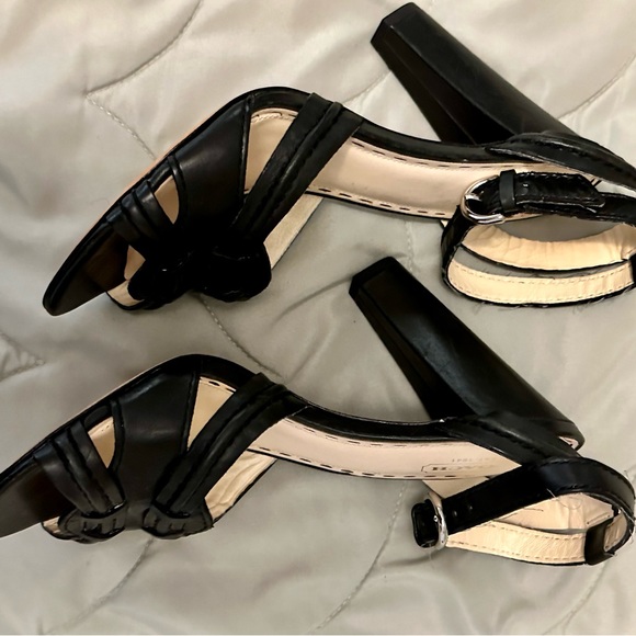 Coach "Golden" Ankle Strap Heeled Sandals 8.5B - Picture 4 of 6